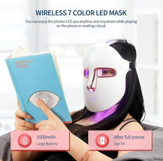 Wireless led facemask