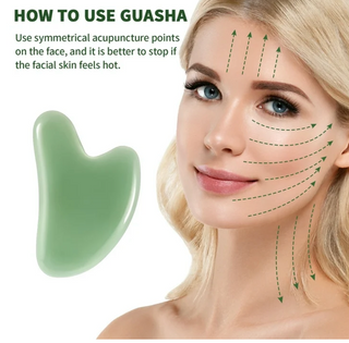 Jade Gua Sha Facial Massage Stones